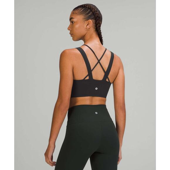 Lululemon Like a Cloud Bra Longline B/C Cup Size 2 Black EUC - Picture 2 of 7